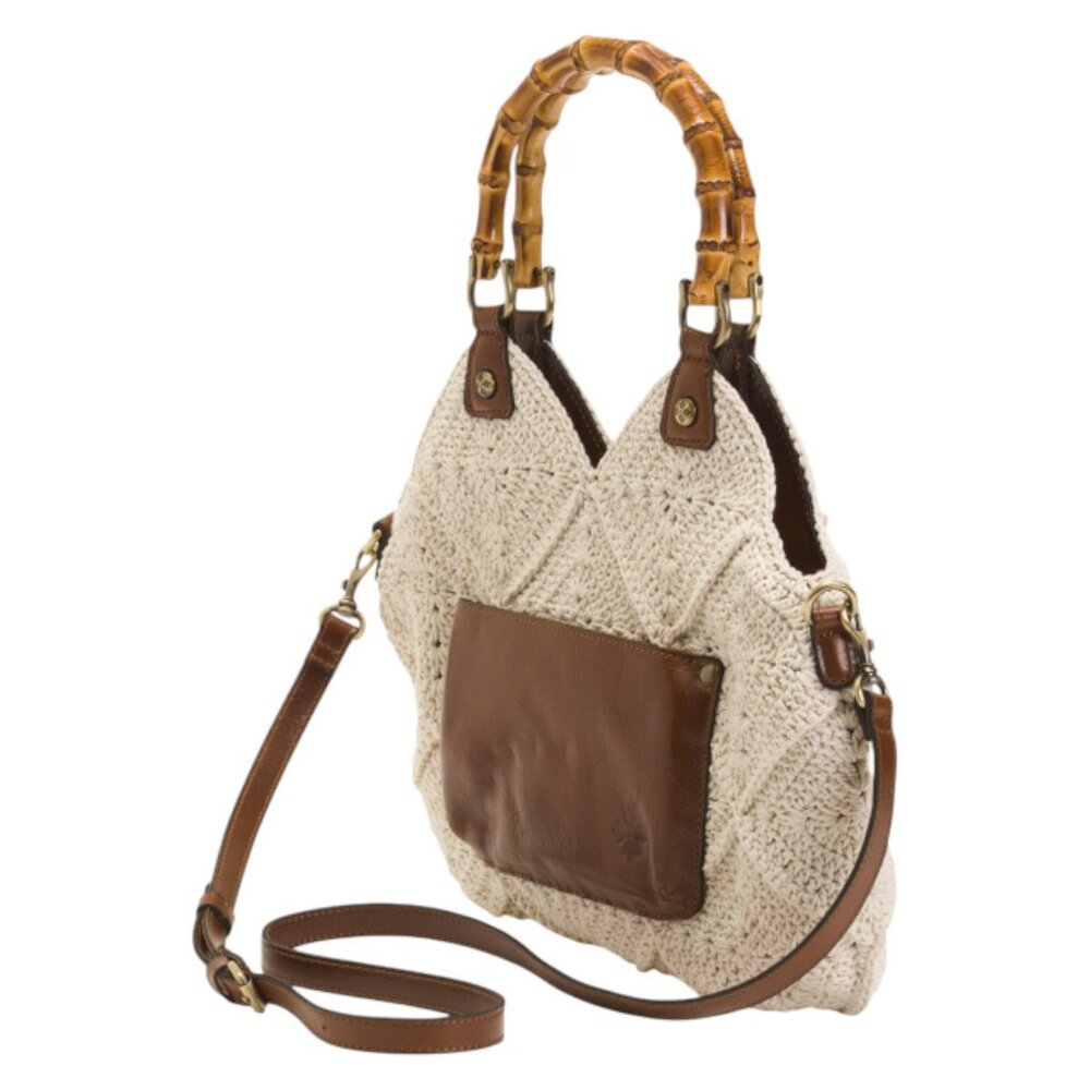 PATRICIA NASH Delphi Cotton Crochet And Leather Crossbody - Picture 3 of 4